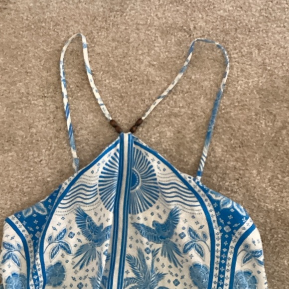 Rachel Zoe Blue and White Patterned Dress XS - Picture 5 of 7